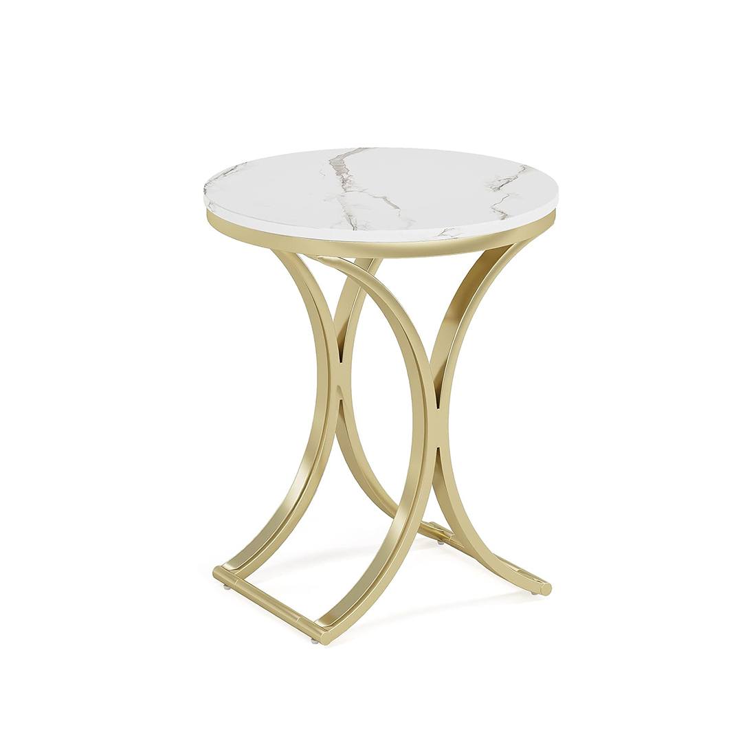 Wooden Round Coffee Table with Lift Top – Bild 4